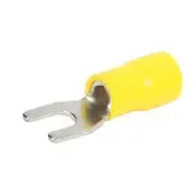 Aerpro 4.3Mm Fork Terminal Yellow - 100 Pieces, APF8Y