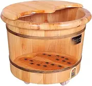 Wooden Foot Basin Foot Bath Thicken Foot Basin Wooden Bucket Foot Spa Tub Household Wash Ba