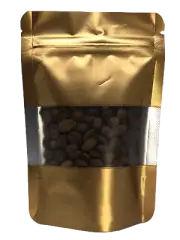 50 Smell Proof Mylar Bags Window Foil Pouch Resealable Zip Lock 4 x 6 Inches