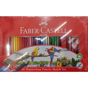 Costco好市多代購  輝伯 Faber-Castell 水性彩色鉛筆 48色 (鐵盒裝) 彩 色鉛筆 水彩畫