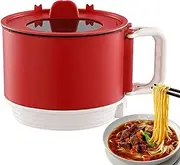 Electric Cooker, Lazy Pot Noodle Rice Cooker - Portable Electric Ramen Cooker, Multifunctional Rapid Noodle Maker for Soups, Stews & Oatmeal