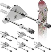 6 Pcs Skateboard Wall Mount Display,Aluminum Skate Board Hanger for Skate Deck Storage Horizontal and Decor Floats Vertically,Skateboard Holder for Wall (Triangle Type)