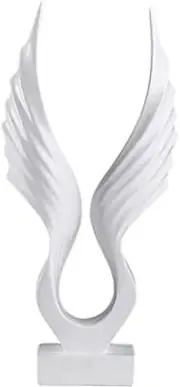 Resin Eagle Statue Tabletop Statue Eagle Sculpture Eagle Wing Art Sculpture f...