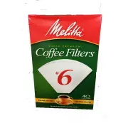 MELITTA SUPER PREMIUM COFFEE FILTERS # 6 OR # 1 - 40 CONE FILTERS BREWS BETTER T