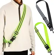 Saintrygo Reflective Sash 2 Pieces High Visibility Safety Reflective Sash Reflective Vest Reflective Jacket Adjustable Reflective Running Gear for Night Cycling Walking Marathon