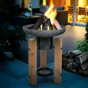 Fire Pit - Bowl 50cm - Wood Frame