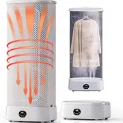 Portable Dryer Electric Clothes Dryer, Automatic Ironing Machine,Portable Steam Drying Smart Machine, Ironing Clothes Folding Wrinkle Removal Machine, Foldable