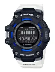 BNWT Casio G-Shock G-Squad Bluetooth White Band Watch GBD-100-1A7 2 Yrs Warranty