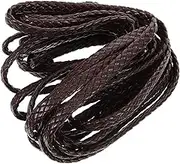 FONDOTIN Multi Color PU Braided Cord for DIY Bracelet and Necklace Making Vintage Style Leather Rope for Crafting for Beads Jewelry and Handicrafts