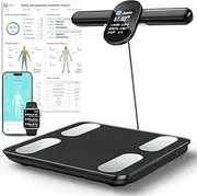 Body Fat Scales with Hand Sensors, 8 Electrodes Personal Scales with TFT Display, Scales with Body Fat and Muscle Mass, 28 Body Analysis Scales of Body Composition, Personal Scales for 24 Users