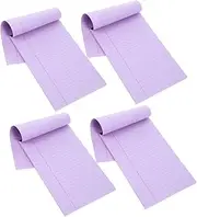 FRCOLOR 4pcs Notebook Pencils Monitor Arm Desk Stand Plate Hinge Repair Plate Sign Holder Barrier Monitor Arm Plate Part Label Bins Desk Riser Monitor Clamp Mount for Desk Paper Purple