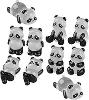 Kisangel 1set Glow in Miniature Figurines Cute Resin Animal Ornaments for Garden Landscape Decoration Realistic Micro Landscape Accessories for Creative DIY Projects 10pcs