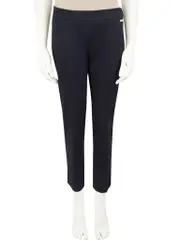 Navy Logo Plaque Tailored Trousers