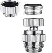 Rotatable Sink Faucet Adapter Kit Swivel Aerator Adapter to Connect Garden Hose - Multi-Thread Garden Hose Adapter for Male to Male and Female to Male