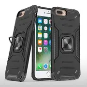 MCC Shockproof iPhone 7+ 8+ Plus Heavy Duty Case Cover Tough Apple Ring [Black]