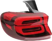 Car LED Tail Light For Citroen C5 Aircross Car Rear Outer Inner Brake Turn Signal Driving Warning Reflector Fog Lamp(Left Outer)
