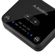Compact Bluetooth 5.0 Audio Transmitter - Dual Link for Wireless TV Headphones