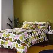 Orla Kiely Bed Linen MULTI STEM Spring 100% Cotton Bedding Duvet Set - Double ( 200cm x 200cm )