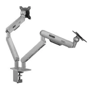 AOC 17in - 34in Dual Monitor Arm - Silver (AM420S)