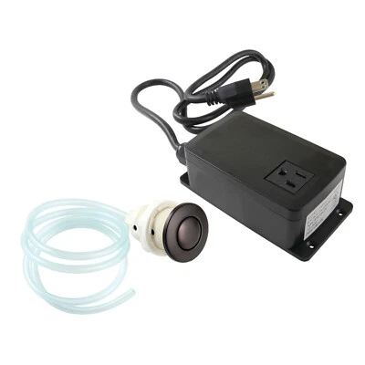Kingston Brass KASK315 Single Outlet Garbage Disposal Air Switch Kit, Bronze