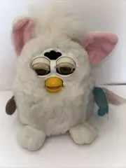 1999 Furby Model 70-940 White Snowball Electronic Furbie Brown Eyes Vintage..