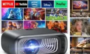 [Electric Focus/Auto Keystone] Projector with WiFi 6 and Bluetooth Dual Brown