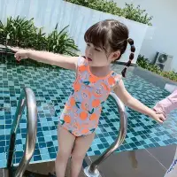在飛比找蝦皮商城優惠-【YAOEENH】90-140CM 韓版泳裝 女童水果印花連