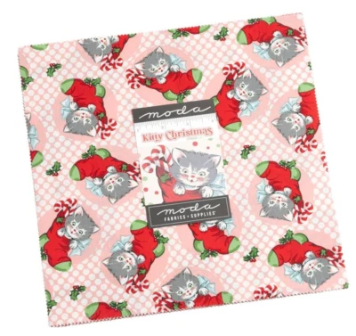 MODA Kitty Christmas Layer Cake by Urban Chiks