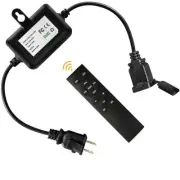 120W(Max) Remote Dimmer Timer Function Plug in for All Outdoor String Lights,