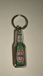 Becks / Becks Light Beer Brewing Co. Keychain Keyring Breweriana Key Chain Ring