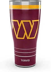 Tervis Traveler NFL Washington Commanders - MVP Triple Walled Insulated Tumbler Travel Cup Keeps Drinks Cold & Hot, 30oz, Stainless Steel