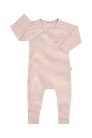[Bonds] Bonds Newbies Wide Needle Rib Coverall in Stripe Xui Size: Newborn Newborn Stripe Xui