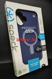 Speck Presidio2 Grip MagSafe w/ClickLock Case for iPhone 16 - Blue