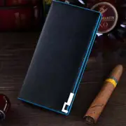 Cartera lujo hombre billetera larga plegable de mano tarjetero de crédito