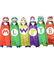 Super Mario Kids Costume Cape Mask Set