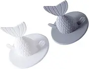 Kitchen Sink with Drainer 2 Pack Sink Strainers Floor Drain Cover Odor-Proof for Kitchen Bath