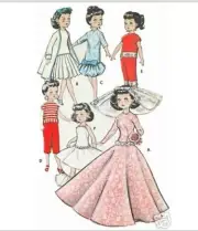 5-Pattern Pack Patterns 10" Little Miss Revlon Dolls