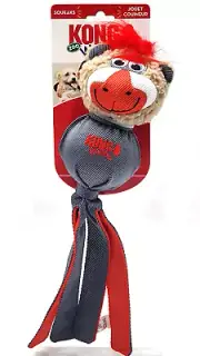 KONG Wubba Friends Ballistic Zoo Mandrill LARGE Squeaky Toss Tug & Fetch Dog Toy