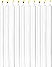 12pcs Australian Made White Taper Candles, 9 Inch White Dripless Tapered Candle Sticks, Unscented Dinner Candle, Smokeless Taper Candles, Paraffin Wax Candles with Cotton Wicks (22mm x 23cm)