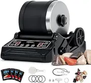 YOPOWER Rock Tumbler Polisher Kit with 9-Speed Adjustable Control & 9-Day Countdown Timer, Quiet Electric Rock Polisher for Kids STEM Education