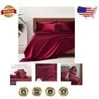 Affordable Luxury King Satin Bed Sheets - 6 Pcs, Machine Washable & Stylish