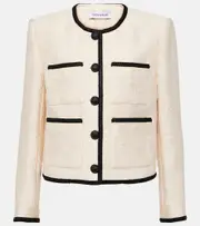 [Veronica Beard] Veronica Beard Darla jacquard jacket AU 20 white