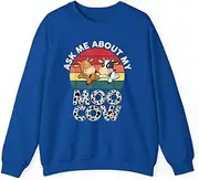 [X.Style] Ask Me About My Moo Cow Toddlers Boys Girls Cows Print ds032 Sweater Royal XL
