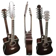 Busuyi 12-String/ 6-String Acoustic/Electric Double Sided Double Neck Guitar