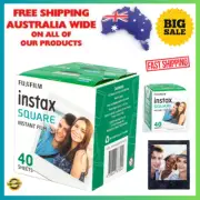 Fujifilm Instax Square Film 40-Pack for Polaroid Vintage Camera NEW (AU STOCK)