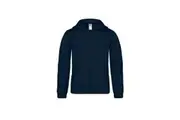B&C Childrens/Kids Plain Full Zip Hoodie Jacket (Navy) - UTRW3494