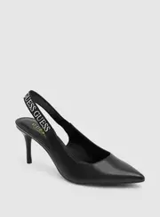 GUESS Women's Black Marsey Sling Back Heels Size: 9