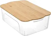BoxSweden Crystal Reno Home Storage Box 15L/45cm Organiser Container w/Lid CLR