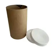 Pack of 10 - Kraft Mailing Tubes 3" x 4" with End Caps