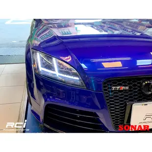 SONAR 奧迪 AUDI TT MK2 魚眼大燈 06-09 10-13 年 光柱式樣 跑馬方向燈 類MK3式樣